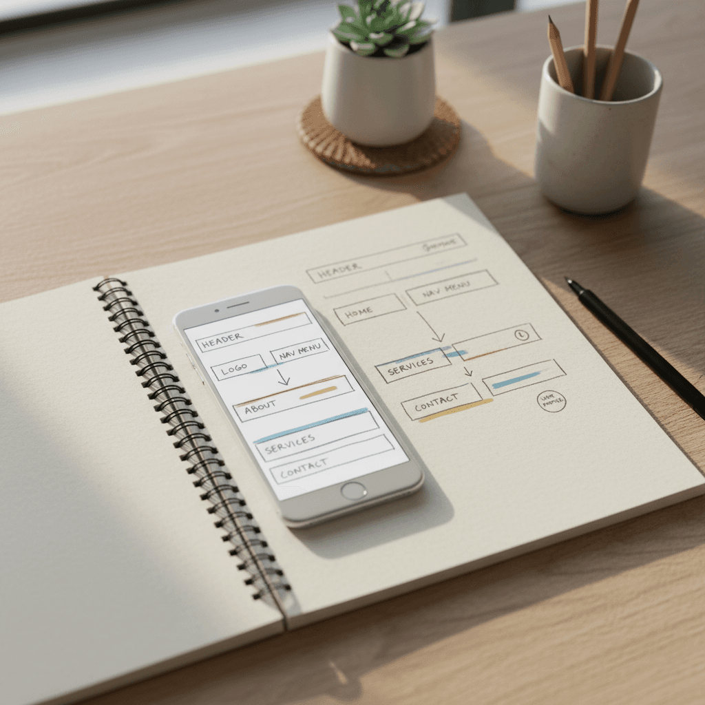 Website navigation structure